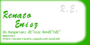 renato enisz business card